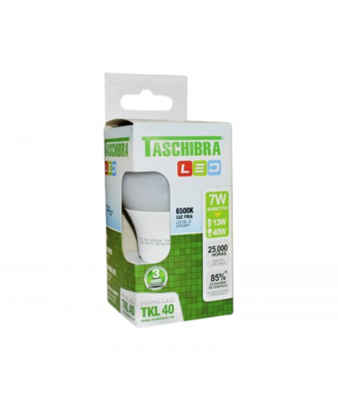 Lampada led tkl 40 7 W 6500 k fria Taschibra