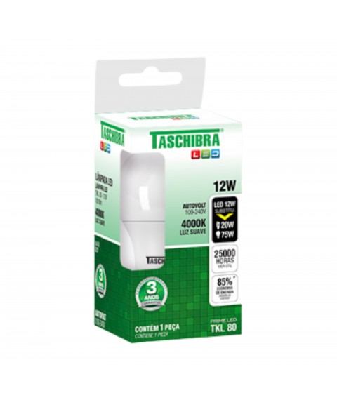 Lampada led tkl 80/12 W 4000 k neutra Taschibra