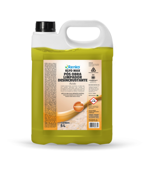 Limpador 5 lt KLYO MAX pos obra desincrustante Renko KLDACX