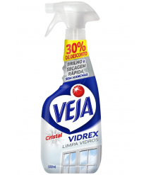 Limpa vidro c/pulverizador Vidrex 500 ml Veja