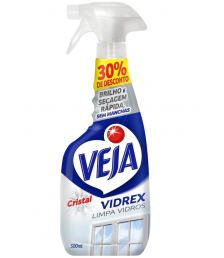 Limpa vidro c/pulverizador Vidrex 500 ml Veja