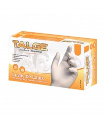 Luva látex com pó cx c/50 pares TAM M
