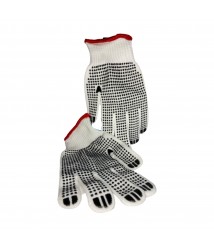 Luva malha lisa c/pigmentação 6 fios