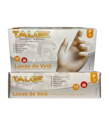 Luva vinil sem pó cx 50 pares Talge TAM G