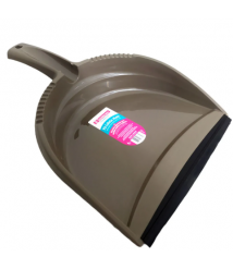 Pa de lixo SANREMO plastica c/cabo baixo marrom findi SR141