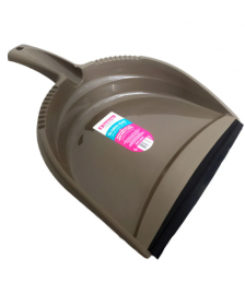 Pa de lixo SANREMO plastica c/cabo baixo marrom findi SR141