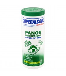 Pano umedecido c/alcool BRISA EUCALIPTO Bacfree 70° Coperalcool 16