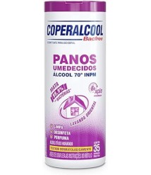 Pano umedecido c/alcool LAVANDA ORIENTAL Bacfree 70° Coperalcool 17