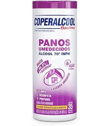 Pano umedecido c/alcool LAVANDA ORIENTAL Bacfree 70° Coperalcool 17