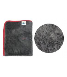 Pano microfibra 60x90 cinza borda vermelha 600gsm AUTO JS 147