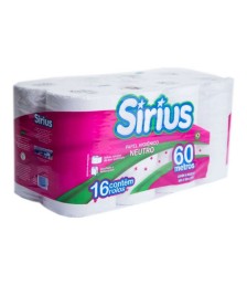 Papel hig. 60 mt SIRIUS c/64 rolos folha simples E10
