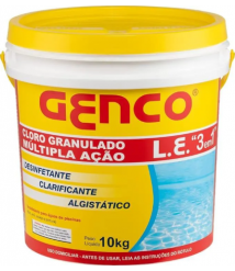 PISCINA - cloro p/piscina Pooltrat hidratado 10kg  Genco