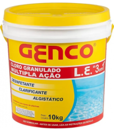 PISCINA - cloro p/piscina Pooltrat hidratado 10kg  Genco