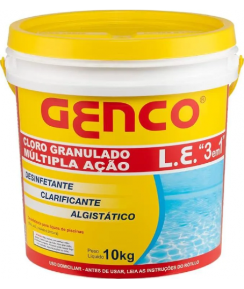 PISCINA - cloro p/piscina Pooltrat hidratado 10kg  Genco