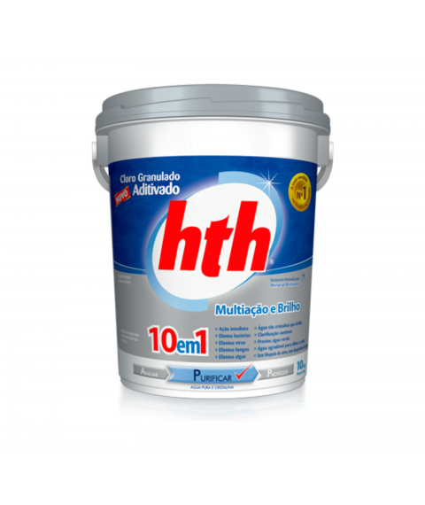 PISCINA - Cloro para piscina granulado aditivado 10 kg HTH