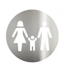 Placa de aviso de inox Biovis FAMILIA 