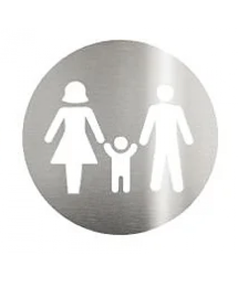 Placa de aviso de inox Biovis FAMILIA 