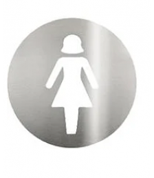 Placa de aviso de inox Biovis FEMININO 
