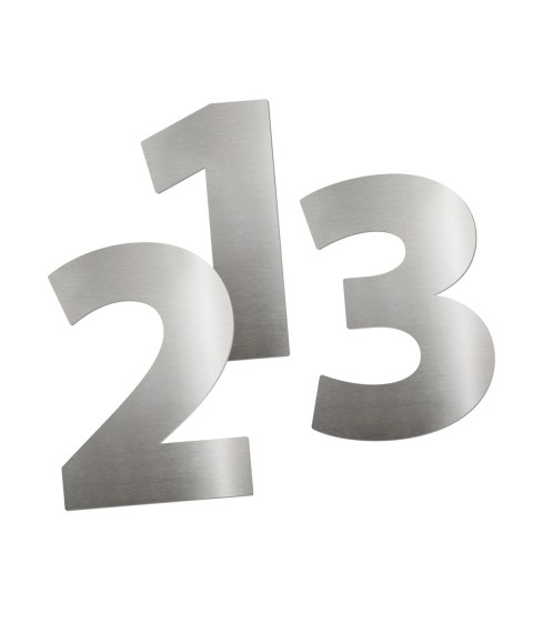 Placa de aviso de inox Biovis NUMEROS 