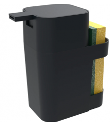 Porta detergente SOPRANO preto 600 ml plastico 14803