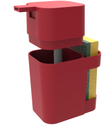 Porta detergente SOPRANO vermelho 600 ml pumb 14817