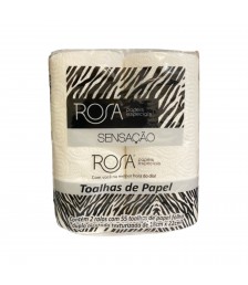 Papel toalha cozinha c/2 rolos branco 18,5cmx20cm Sensacao 104