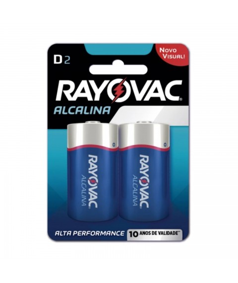 Pilha grande c/2 alcalina Rayovac