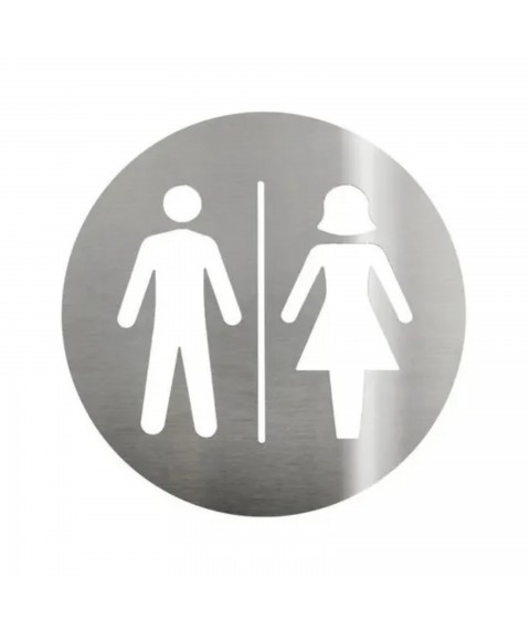 Placa de aviso de inox Biovis UNISSEX 