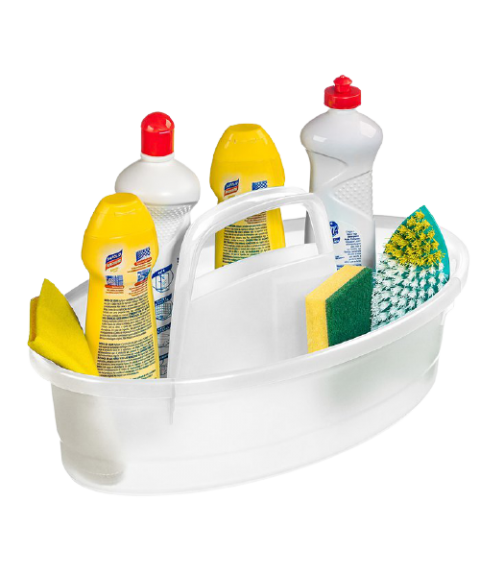 Porta produtos de limpeza plástico oval Sanremo