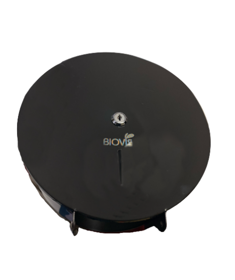 Porta papel higiênico rolão Biovisium inox preto Titanium