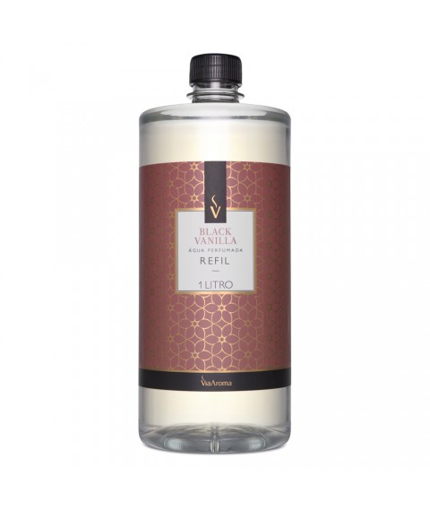 Refil p/ agua perfumada 1 lt Via Aroma black vanilla