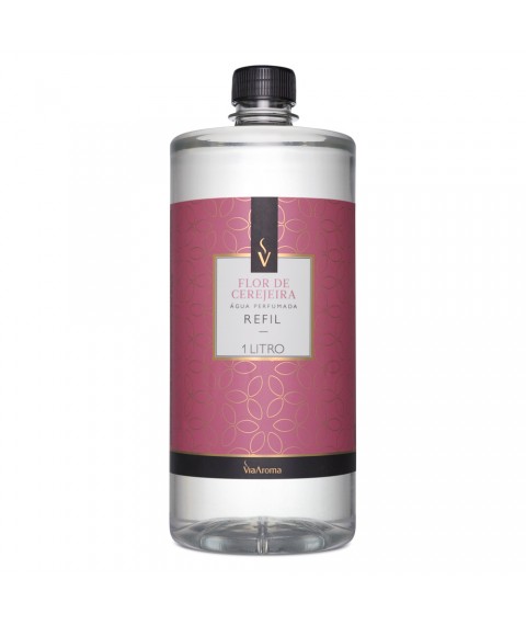 Refil p/ agua perfumada 1 lt Via Aroma flor de cerejeira 194112