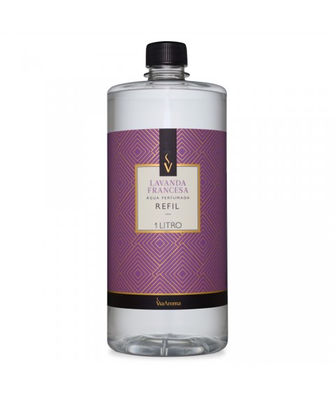 Refil p/ agua perfumada 1 lt Via Aroma lavanda francesa 194116