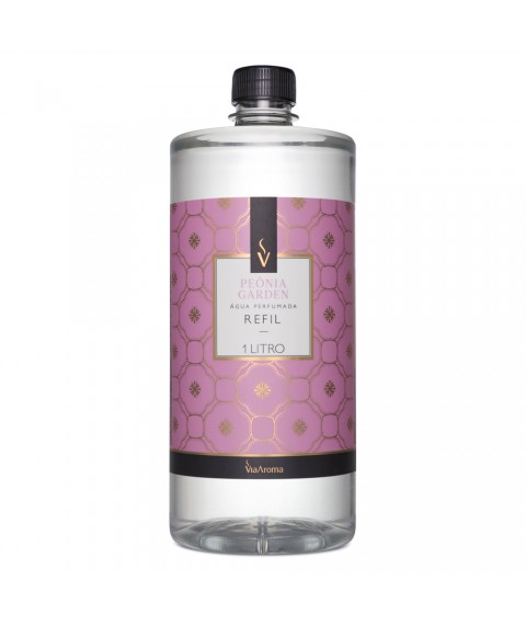 Refil p/ agua perfumada 1 lt Via Aroma peonia garden