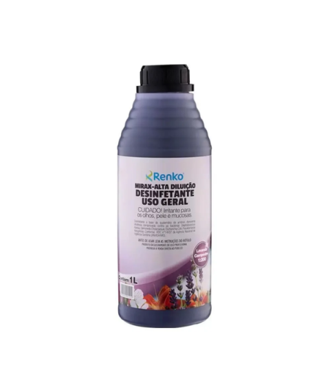 Desinfetante 1 lt Mirax LAVANDA CAMPESTRE alta diluicao 1x200 lt