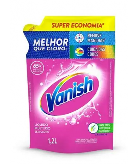 Alvejante Vanish 1,5 lt SACHET ROUPAS COLORIDAS liquido