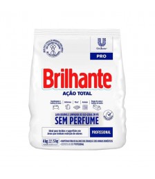 Sabão em pó Sem perfume 4 kg Brilhante