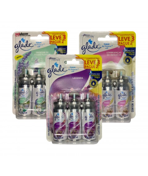 Refil click c/3 und LEMBRANCA DE INFANCIA Glade 12 ml