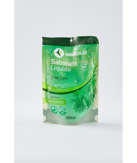 Sabonete 400 ml sachet ERVA DOCE Sebold 864