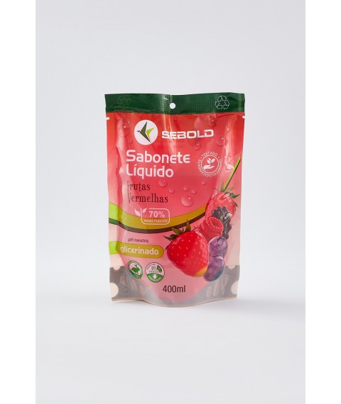 Sabonete 400 ml sachet FRUTAS VERMELAS Sebold 866