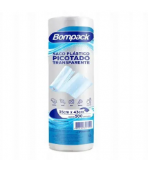 Bobina plástica picotada c/500 und 35x43 7 lt Bompack