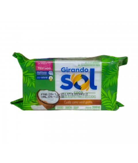 Sabao em pedra COCO UNITARIO Girando Sol 200 gr