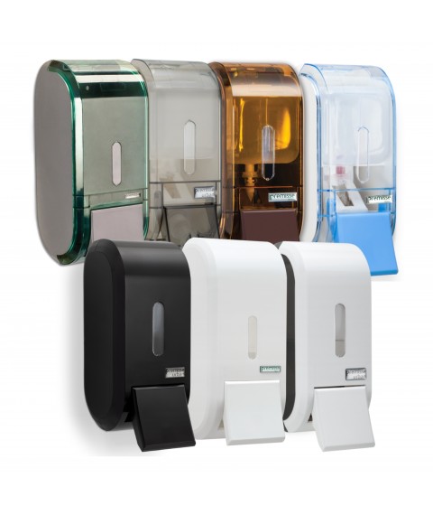 Saboneteira 400ml c/refil BRANCO E PRETA compacta Premisse 34005107