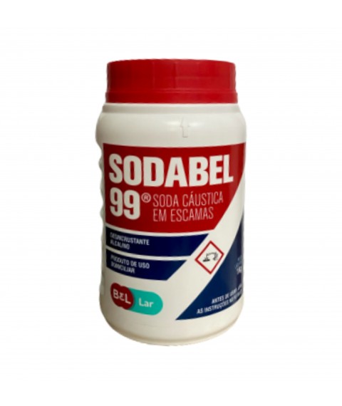 Soda caustica  p/ fazer sabão 1 kg pote Bel