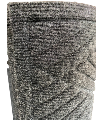 Tapete 60x90 Kleen Tex SUPER RIB cinza frizado