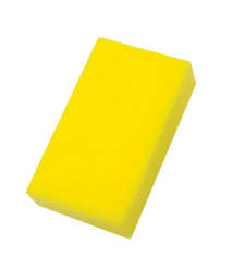 Esponjao automotiva p/ carro amarela 12X22X5