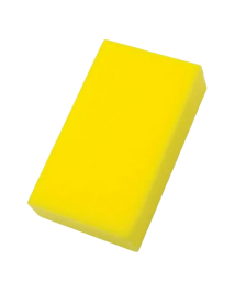 Esponjao automotiva p/ carro amarela 12X22X5