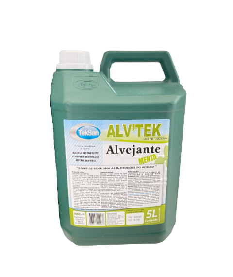 Água sanitária perfumado menta 5lt Alvtek Teksan