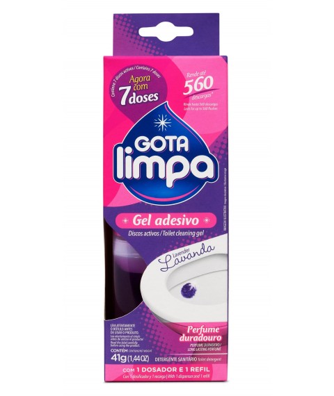 Pedra sanitária LAVANDA c/aplicador 41 gr Gota Limpa