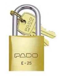 Cadeado 25 mm c/ 2 chaves Pado